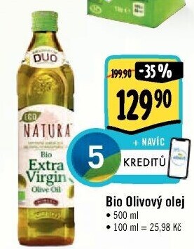 Olivový olej extra panenský bio natura Borges