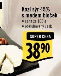 Sýr kozí s medem 45%