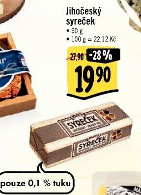 Sýr Syreček Jihočeský Madeta