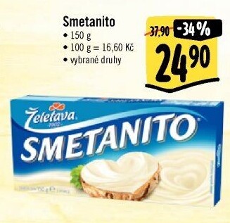 Sýr tavený Smetanito Želetava