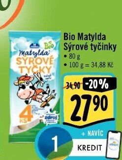 Sýrové tyčky bio Matylda Milko