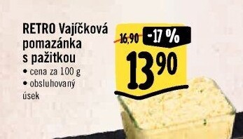 Vajíčková pomazánka s pažitkou Retro Albert