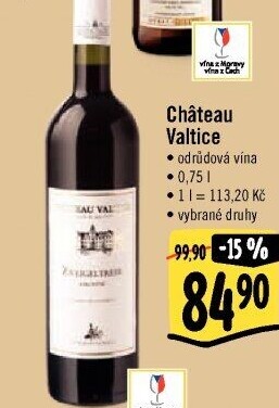 Vína Chateau Valtice