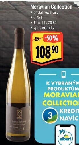 Vína Moravian Collection - přívlastková
