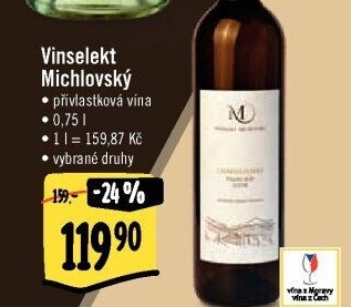 Vína Vinselekt Michlovský - přívlastková