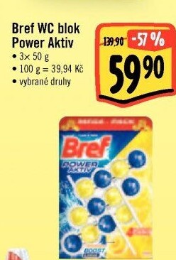 WC blok tuhý Power Aktiv Bref