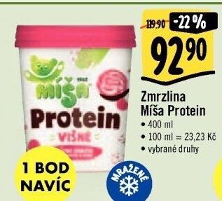 Zmrzlina proteinová v kelímku Míša