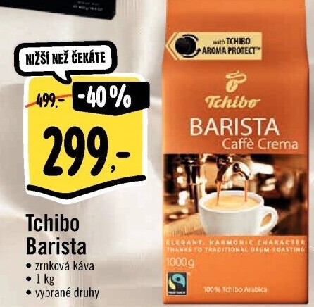 Zrnková káva Barista Tchibo