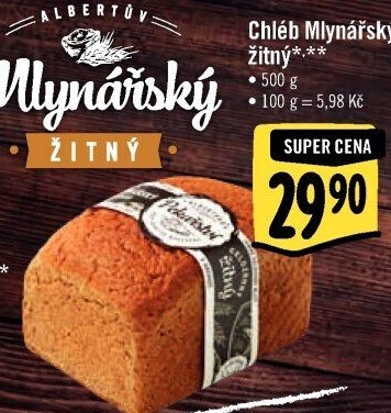 Chléb Mlynářský žitný Albert