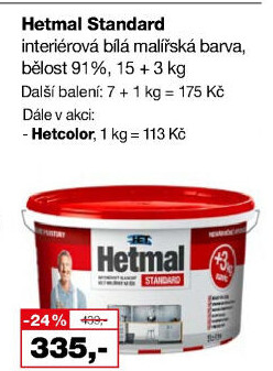 Barva interiérová Hetmal Standard Het
