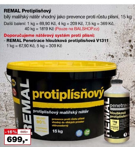 Hloubková protiplísňová penetrace Remal