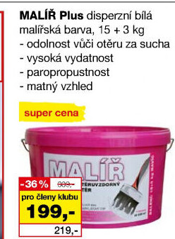 Malířský nátěr Malíř Plus