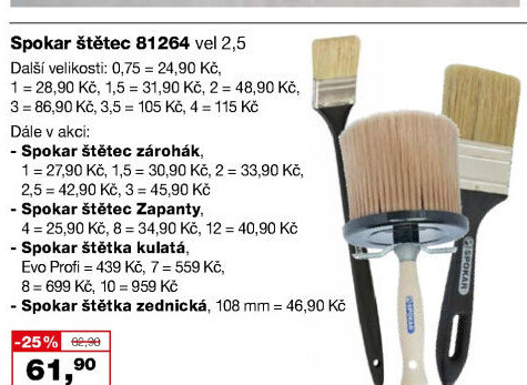 Štětec zárohák Spokar