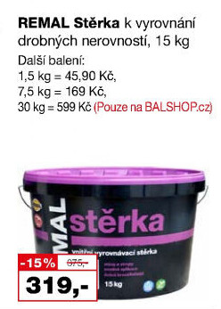 Vyrovnávací stěrka Remal