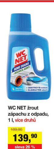 Čistič Žrout zápachu WC Net