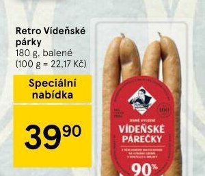 Retro Vídeňské párky 180 g