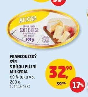 FRANCOUZSKÝ SÝR S BÍLOU PLÍSNÍ MILKERIA