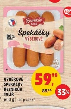 Výběrové špekáčky Řezníkův talíř