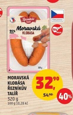 Moravská klobása Řezníkův talíř