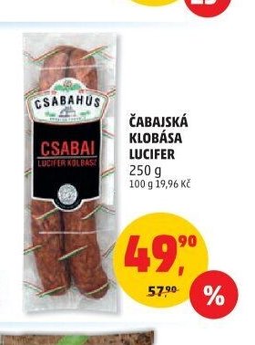 Čabajská klobása Lucifer 250 g