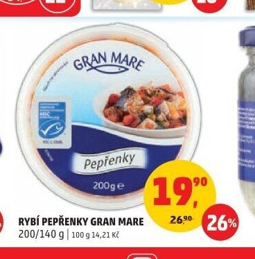 Rybí pepřenky Gran Mare 200/140 g