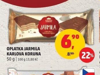 OPLATKA JARMILA KARLOVA KORUNA