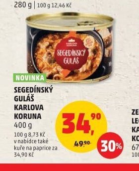SEGEDÍNSKÝ GULÁŠ KARLOVA KORUNA
