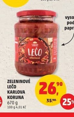 ZELENINOVÉ LEČO KARLOVA KORUNA