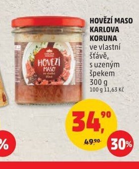 HOVĚZÍ MASO KARLOVA KORUNA