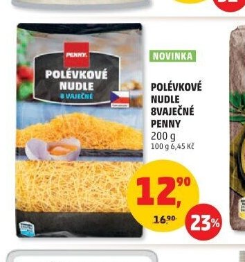 Polévkové nudle vaječné Penny