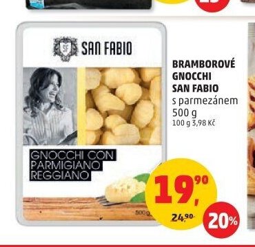 Bramborové gnocchi San Fabio