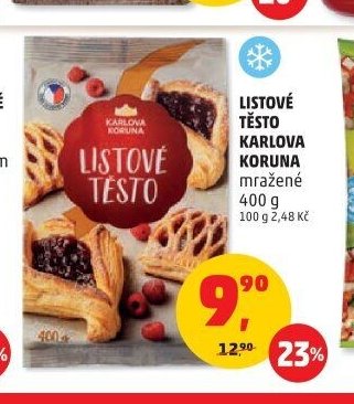 Listové těsto Karlova Koruna