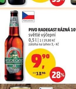 Pivo Radegast Rázna 10°