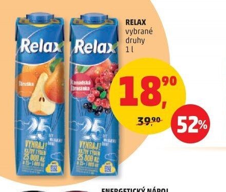 Relax vybrané druhy 1 l