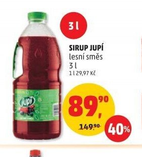Sirup Jupí lesní směs 3 l