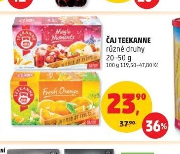 Čaj Teekanne různé druhy 20-50 g