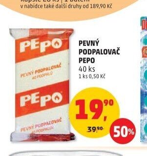 Pevný podpalovač Pepo