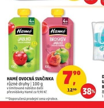Hamé ovocná svačinka