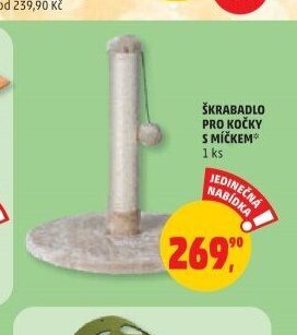 Škrabadlo pro kočky s míčkem
