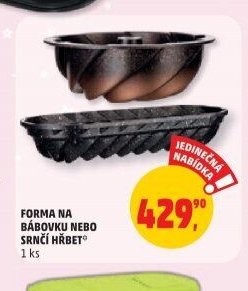 FORMA NA BÁBOVKU NEBO SRNČÍ HŘBET