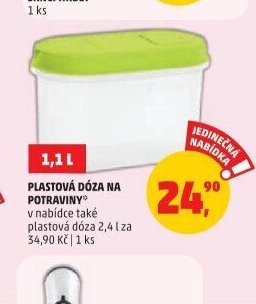 PLASTOVÁ DÓZA NA POTRAVINY