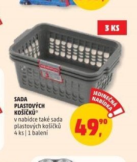 SADA PLASTOVÝCH KOŠÍČKŮ