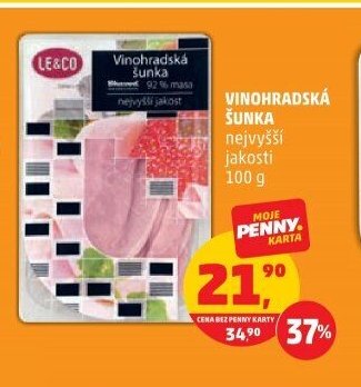 Vinohradská šunka nejvyšší jakosti 100 g