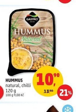 Hummus natural, chilli