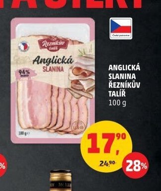 ANGLICKÁ SLANINA ŘEZNÍKŮV TALÍŘ 100 g