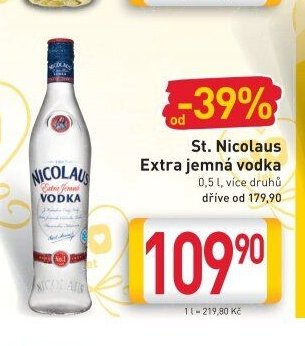 St. Nicolaus Extra jemná vodka