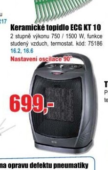 Keramické topidlo ECG KT 10