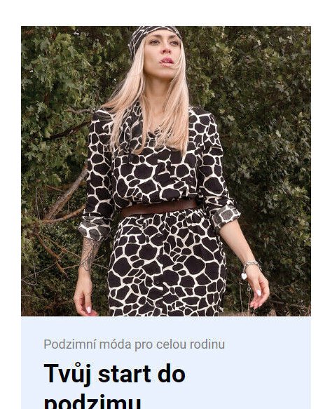 Podzimní móda pro celou rodinu