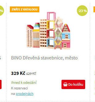 BINO Dřevěná stavebnice, město
