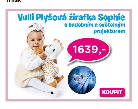 Vulli Plyšová žirafka Sophie